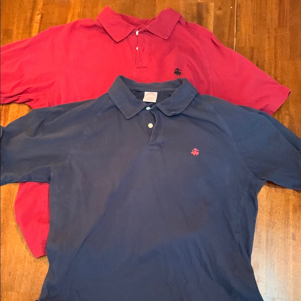 Brooks Brothers Men's Polo Shirt Set - Red and Blue
